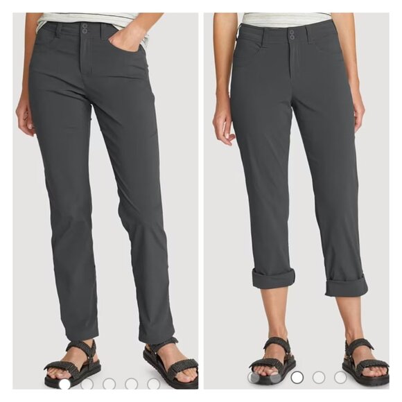 Eddie Bauer Sightscape Horizon Convertible Hiking Outdoor Pants Dark Gray 10 NWT - Picture 1 of 15